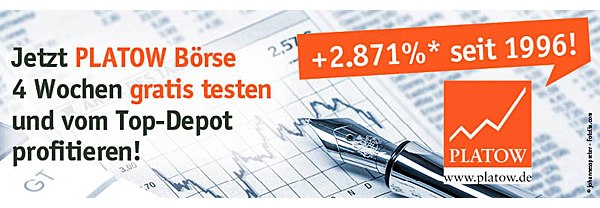 Jetzt PLATOW Börse 4 Wochen testen und vom Top-Depot profitieren!